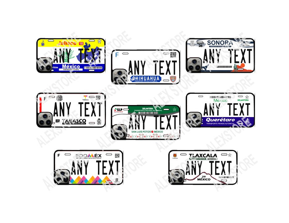 Custom phone case méxicostates, Fundas personalizadas para celular de los estados de mexico cualquier nombre o texto